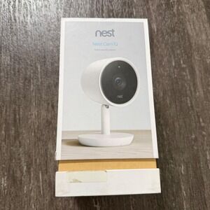 Google Nest Cam IQ Indoor Security Camera White 1080p HD WiFi Smart Home‎